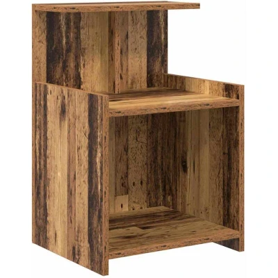 Image of vidaXL Bed Cabinet Old wood 40 x 35 60 cm Particle board