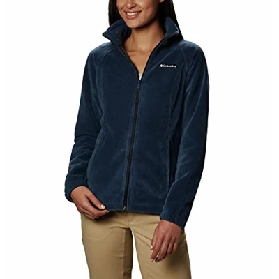 Image of Columbia Women&#039;s Benton Springs Full Zip Fleece Jacket, Navy, S Petite