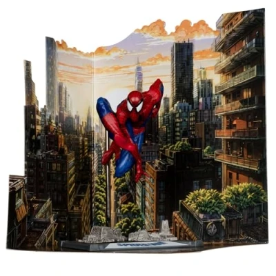 Image of McFarlane Marvel Spider Man 1:10th Scale Posed Figure with Scene (Spider #6) Toys
