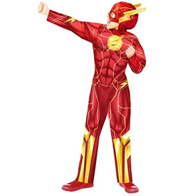 Image of Amscan 9915759 Kids Official Warner Bros the Flash Boys Fancy Dress Costume Age: 8 10 Yrs