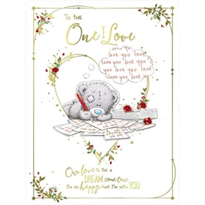 Image of Me To You Bear One I Love Large Valentine&#039;s Day Card