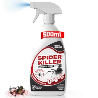 Image of Spider Repellent Spray 500ml Killer for Indoor and Outdoor Use Rapid Action, Lasting Protection &amp; Stain Free Formula