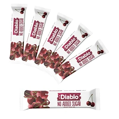 Image of Diablo Yoghurt &amp; Muesli Bar Cherry No Added Sugar Sweetened with Maltitol Breakfast Bars Diabetic Friendly Hamper Available Perfect for Gifting 1 30g (Pack Of 6)