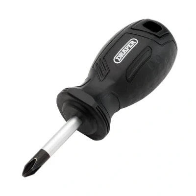 Image of Draper Phillips Hard Grip Screwdriver, PH2 x 38mm 13490 Magnetic Tip, CRV Blade