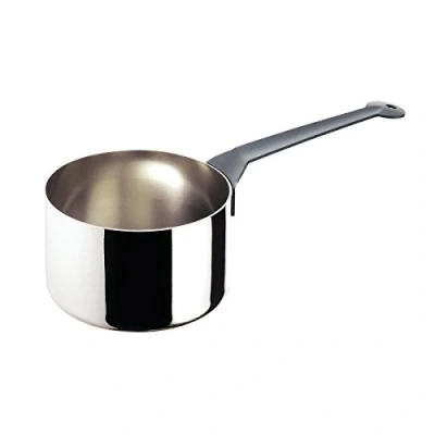 Image of Alessi 90105/14 T La Cintura Di Orione 14 cm Saucepan in Multiply , Silver