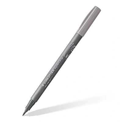 Image of STAEDTLER 371 840 Pigment Arts Brush Pen Warm Grey Light (Box of 10)