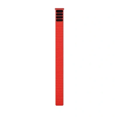 Image of Garmin UltraFit 22 Nylon Strap One Size, Red Comfortable &amp; Durable Watch Accessory for Runners