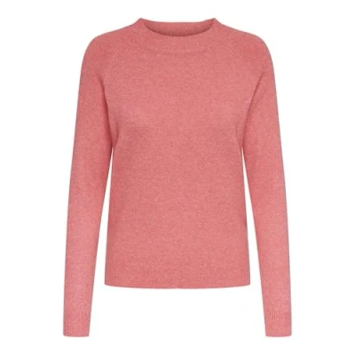 Image of ONLY Women&#039;s Onlrica Life L/S Jumper KNT Noos Knitted, Sun Kissed Coral/Detail: Melange, M