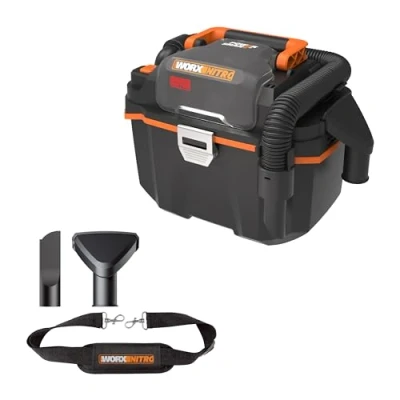 Image of WORX WX031.9 18V (20V MAX) Cordless Compact Wet/Dry Vacuum Cleaner, Black
