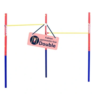 Image of HUDORA gymnastics bar Fabian Standard/Pro Single/double for children &amp; adults 4 level height adjustable Sturdy outdoor fitness up to 100kg