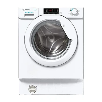 Image of CANDY CBW48D1E Integrated Washing Machine, 8 Kg Load 1400 Rpm, Quick Wash, Sensor Hygiene cycle, White