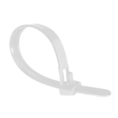 Image of EXCALIBUR Nylon Strong Releasable Resealable Cable Zip Wrap Ties 150mm x 8mm Natural