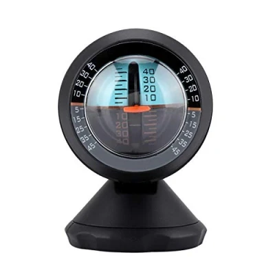 Image of Car Inclinometer, Dashboard Compass Inclinometer Level Tilt Gauge, Angle Slope Meter Finder Tool High Sensitivity Gradient Balancer Measure Equipment for Auto Vehicle Boat Tourism