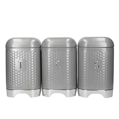 Image of Lovello Textured Shadow Grey Counter Top Storage Gift Set