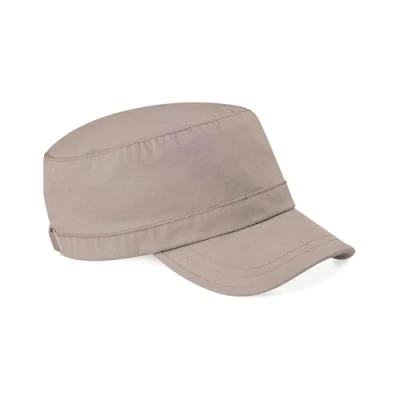 Image of Beechfield Army Cap Classic Military Style Hat Pebble