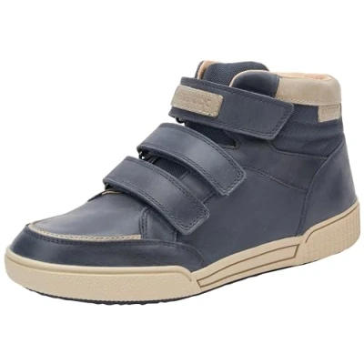 Image of Geox J Poseido Boy B Sneaker, Navy Grey, 9 UK Child
