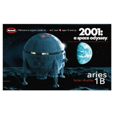 Image of 2001: A Space Odyssey Aries 1B Lunar Carrier 1/48 Scale Model Kit