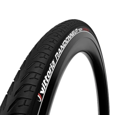 Image of Vittoria Randonneur Tech Rigid G2.0 Tyre: Full Black 26X1.5&quot;