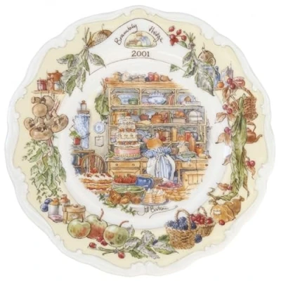 Image of Royal Doulton Brambly Hedge 2001 Year Dated Plate 20cm Made in England