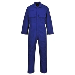 Image of Portwest BIZ1 Men&#039;s Protective Workwear Overalls Bizweld FR Coverall Royal Blue, 4X Large