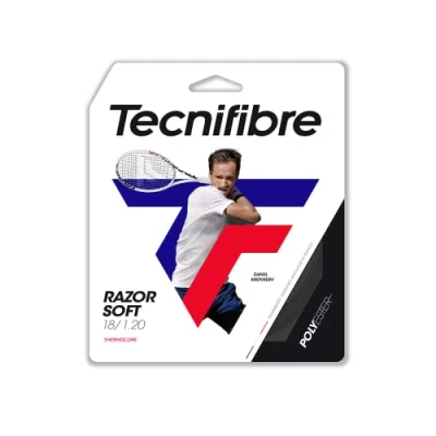 Image of Tecnifibre Razor Soft Monofilament Polyester Tennis String 1.20mm Carbon 12m Set