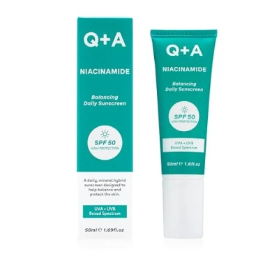 Image of Q+A Niacinamide SPF50 Balancing Facial Sunscreen 50ml