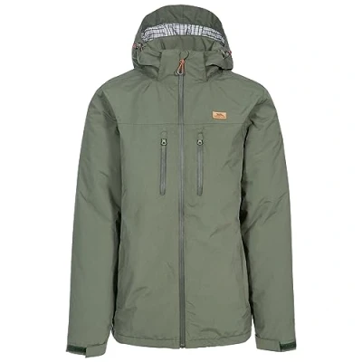 Image of Trespass Men Toffit Waterproof Jacket with Removable Hood Basil, XX Small
