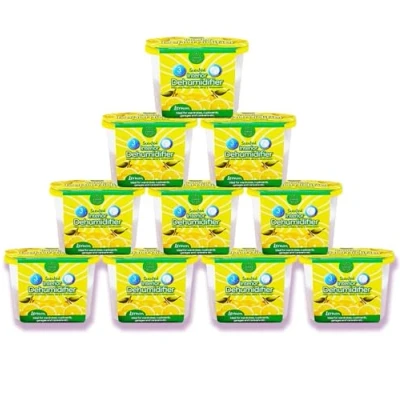 Image of Faboer 10 x Dehumidifier Interior Damp Trap Mould Moisture Mildew Remover Caravan Home (Lemon)
