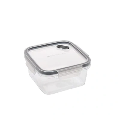 Image of MasterClass Eco Snap 1.5L Recycled Plastic Food Storage Container with Lid, BPA Free Lunch Box, Prep &amp; Leftovers, Clip Lock Shut, Recycled, Reusable Recyclable, Freezer Microwave Safe, Rectangular