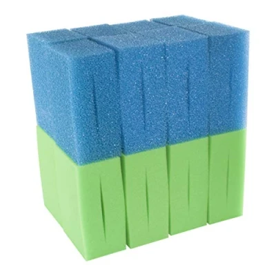 Image of LTWHOME Replacment Foam Filter Sponge Set Fit Oase Biotec Screenmatic 18/36 (8 x Blue Coarse and 8 Green Fine Foams)
