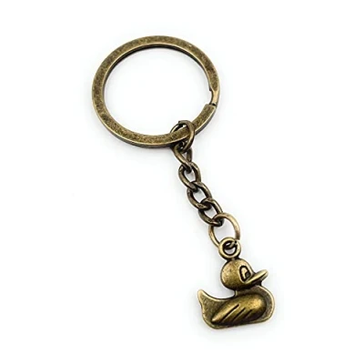 Image of Onlineworld2013 Key Ring Bronze Duck Mallard Metal Pendant Charm