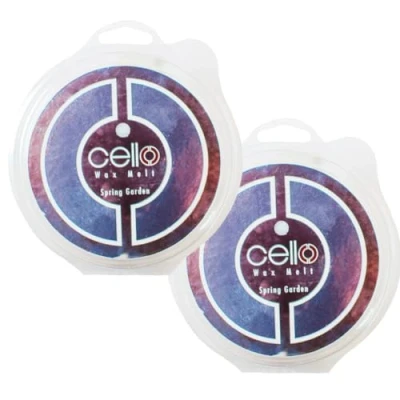 Image of Cello Spring Garden Wax Melts Duo Pack. Melts. Strong for Electric Melt Burners, &amp; Oil Burner. Burner Scented Melts, Home Fragrance Gifts.