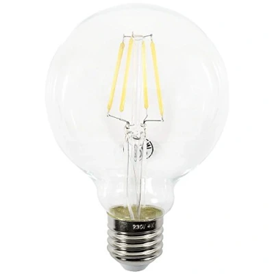 Image of LITECRAFT Light Bulb E27 Edison Screw 4 Watt Filament Globe Non Dimmable LED Clear