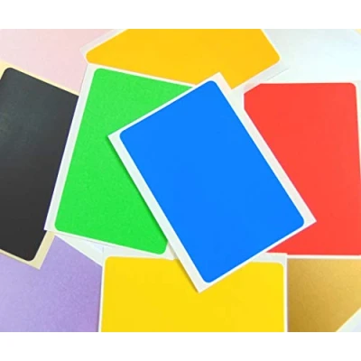 Image of Large 99x65mm (4&quot; x 2.6&quot;) Rectangular Coloured Sticky Labels, Colour Code Rectangle Stickers 10 Mixed Colours (20)
