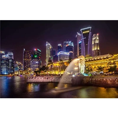 Image of 1000 Pieces Photo Jigsaw Puzzle Marina Bay Sands, Singapore Diy Toys for Adults Decoration Collectiable 26x38CM