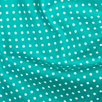 Image of 100% Cotton 3mm Polka Dot * Rose &amp; Hubble Superior Poplin Fabric in 40 Colours (Turquoise) (Half METRE)