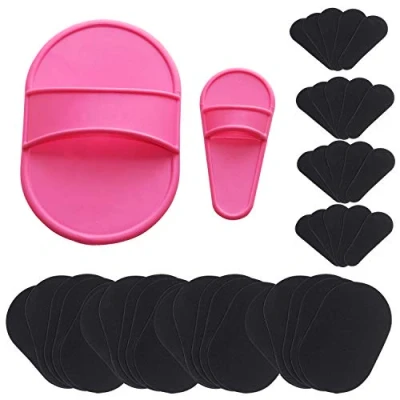 Image of Accessotech 40x Exfoliating Hair Removal Pad Set Smooth Away Legs Skin Pads Arm Face Remover