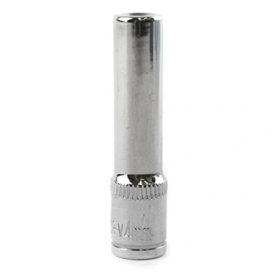Image of 4mm 1/4&quot; Drive Double Deep Metric Socket Single Hex / 6 Sided Bergen