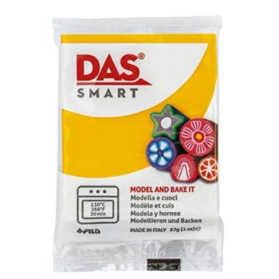 Image of DAS Smart Oven Bake Modelling 56g Clay, Warm Yellow, Ideal for Professionals and Hobbyists