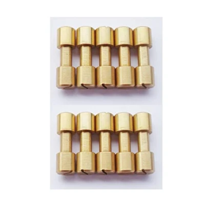 Image of Brass Corby Bolts Fasteners, EDC Knives Maker Pivot Pin Rivets,DIY Knife Handle Studs Screws,Pack of 10 (8mm)