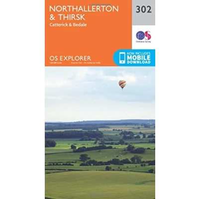 Image of Explorer 302 Northallerton &amp; Thirsk Map With Digital Version
