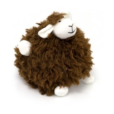 Image of Rupert Sheep Doorstop Fabric Door Stop Animal Novelty Indoor Lamb Shaped Decorative Weighted Stopper Brown