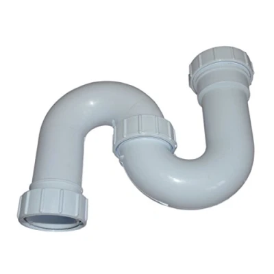 Image of 32mm S Trap with 38mm Seal 1 1/4 Inch Female Waste Grill Connection Compression Pipe Fitting for Sinks, Gullies &amp; Valves Durable Sink Plumbing Installations