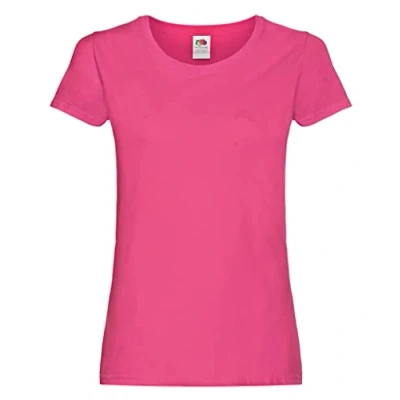 Image of Fruit of the Loom women&#039;s value weight t shirt, lady fit Medium