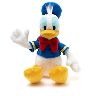 Image of Disney Store Official Donald Duck Small Soft Toy for Kids, 32cm/12, Cuddly Character with Feel Finish and Embroidered Details, Classic Sailor&#039;s Outfit Suitable Ages 0+