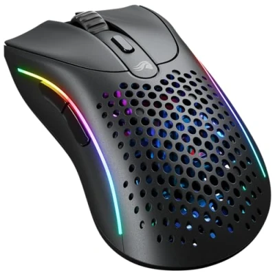 Image of Glorious Gaming Model D 2 Wireless Mouse Superlight 66g, up to 210 hr Battery Life, 26K Optical Sensor, 6 Programmable Buttons, Ergonomic, 80 Million Clicks, FPS, MMO, MOBA Black