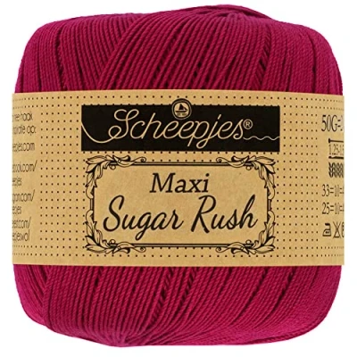 Image of Scheepjes Maxi Sugar Rush 517 Ruby Yarn 10x50g