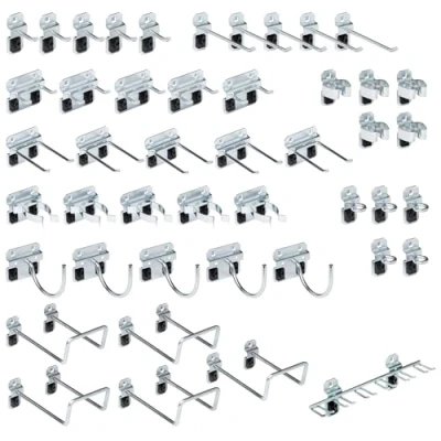 Image of Triton Products LockHook Steel Pegboard Hook Assortment Kit 46 Piece