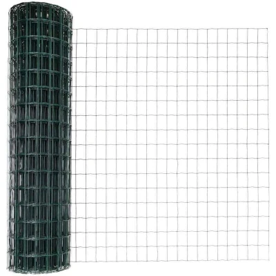 Image of vidaXL Euro Fence Green 1.4x10 m Steel
