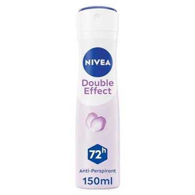 Image of NIVEA Women&#039;s Anti Perspirant Spray, Double Effect, 48 Hours Deodorant, 150 ml